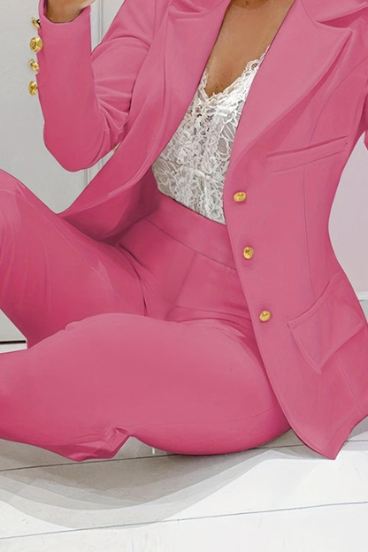 Liana's Fitted Blazer & Pants Two-Piece Set